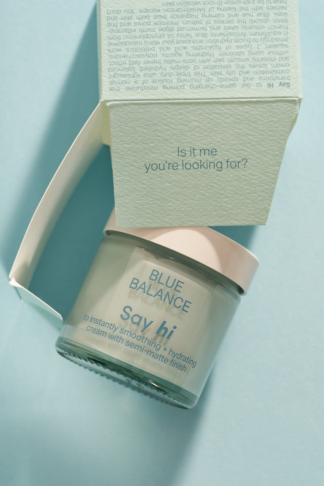 BLUE BALANCE instantly smoothing + hydrating cream