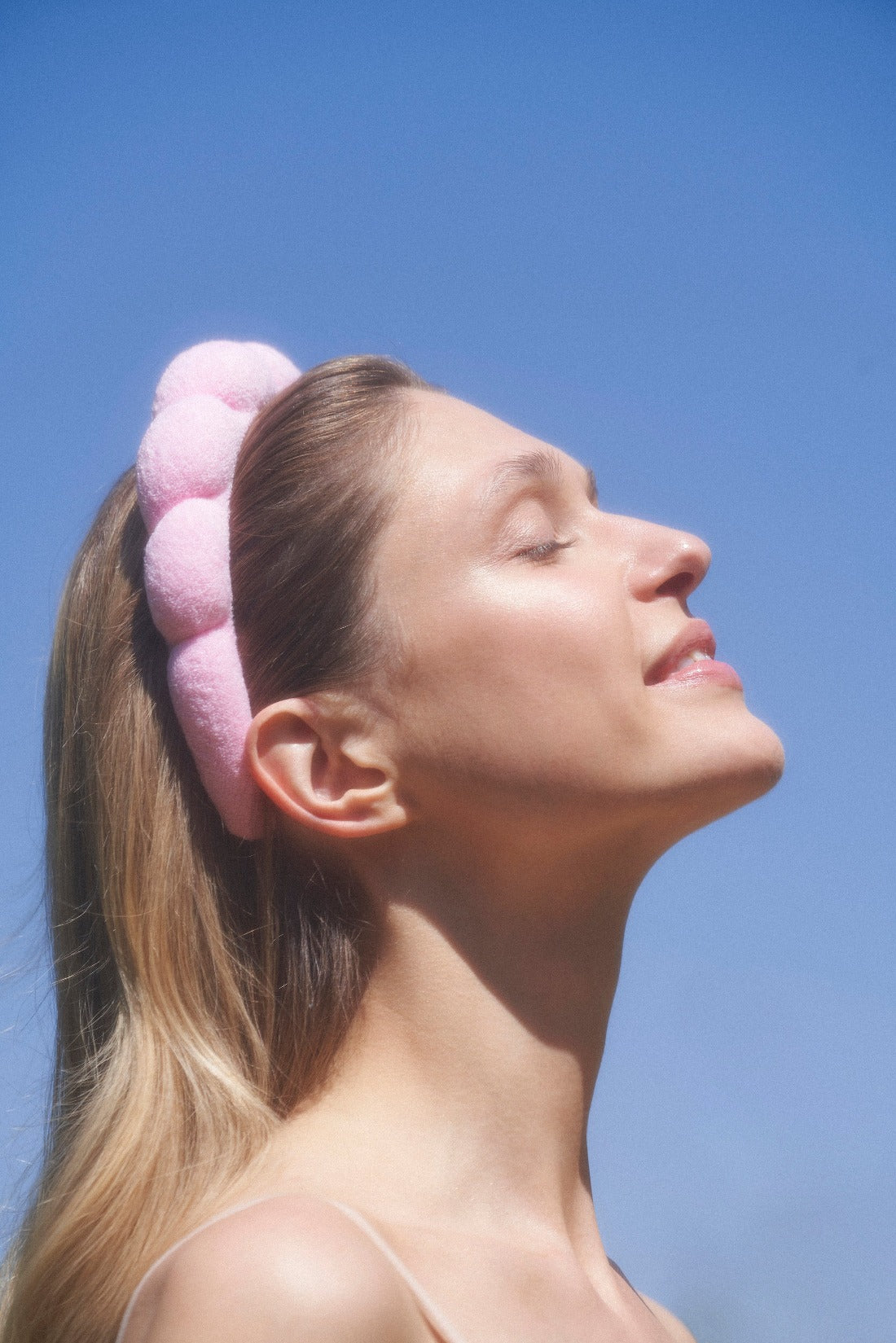 ICONIC HEADBAND - różowa opaska do włosów