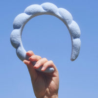 ICONIC HEADBAND - niebieska opaska do włosów