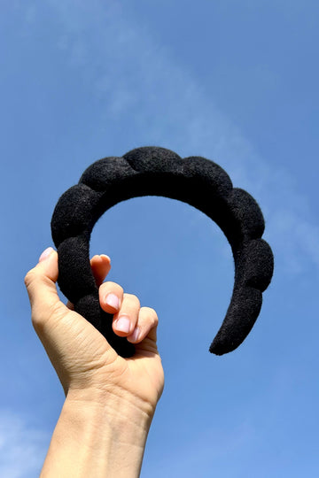 ICONIC HEADBAND - czarna opaska do włosów